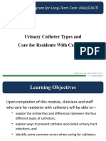 Urinary Catheter Types and Care For Residents With Catheters