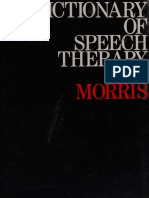 A Dictionary of Speech Therapy