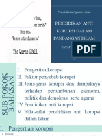 Pendidikan Anti Korupsi Dalam Pandangan Islam