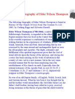 Biography of Elder Wilson Thompson