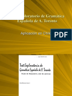 STSG - Test Exploratorio de Gramatica Española de A