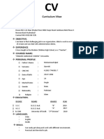 Arsalan: Curriculum Vitae