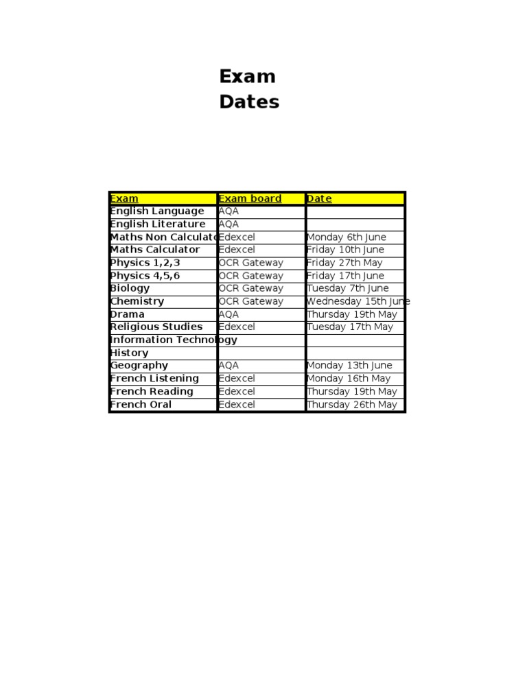Eduqas Gcse Dates 2024 Sher Ulrika