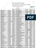 Daily Arrivals and Departures Schedule FROM 25/02/2011 00:00 TO 25/02/2011 23:59 ALL TIMES UTC, IATA CODES Updated To 25/02/2011 23:00 UTC