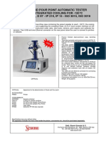 Cloud and Pour Point Automatic Tester With Integrated Cooling For - 120°C ASTM D 2500, D 97 - IP 219, IP 15 - ISO 3015, ISO 3016