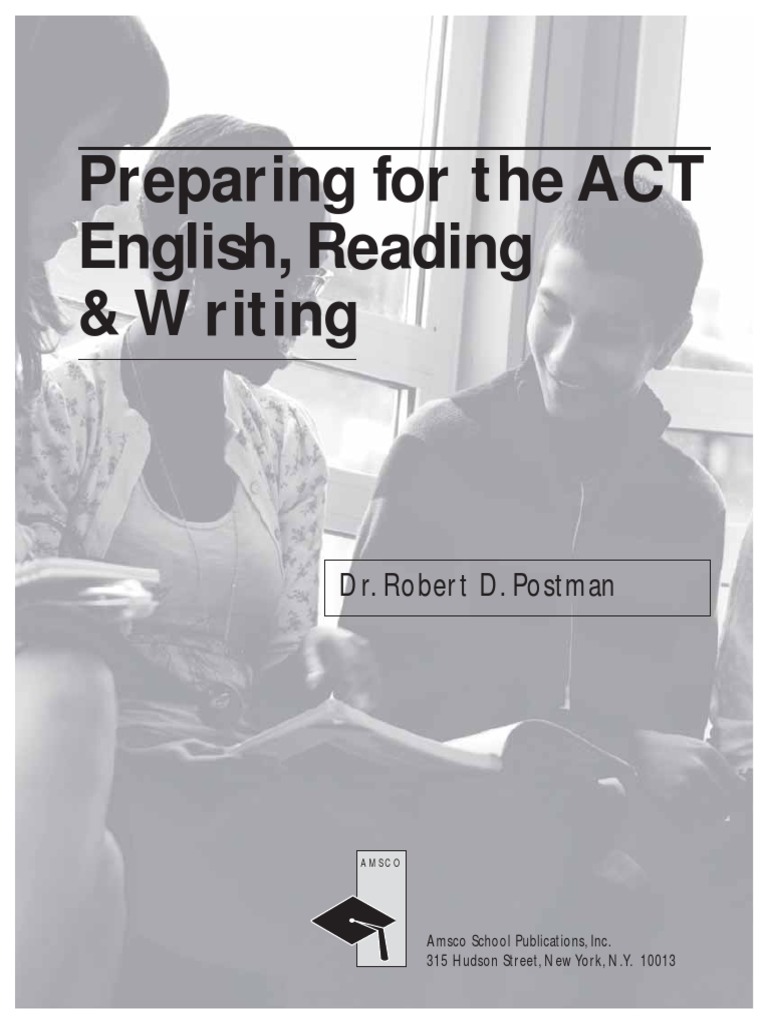 Preparing For The Act English Reading Writing PDF Act (Test) picture pic