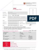 Registration Form: English For Speakers of Other Languages (ESOL)