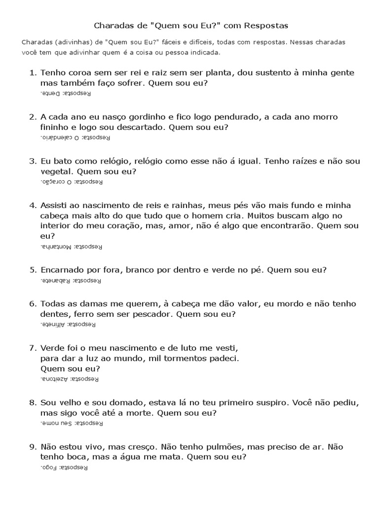 Charadas de 