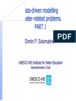 Data Data - Driven Driven Modelling Modellinggg in Water in Water - Related Problems. Related Problems