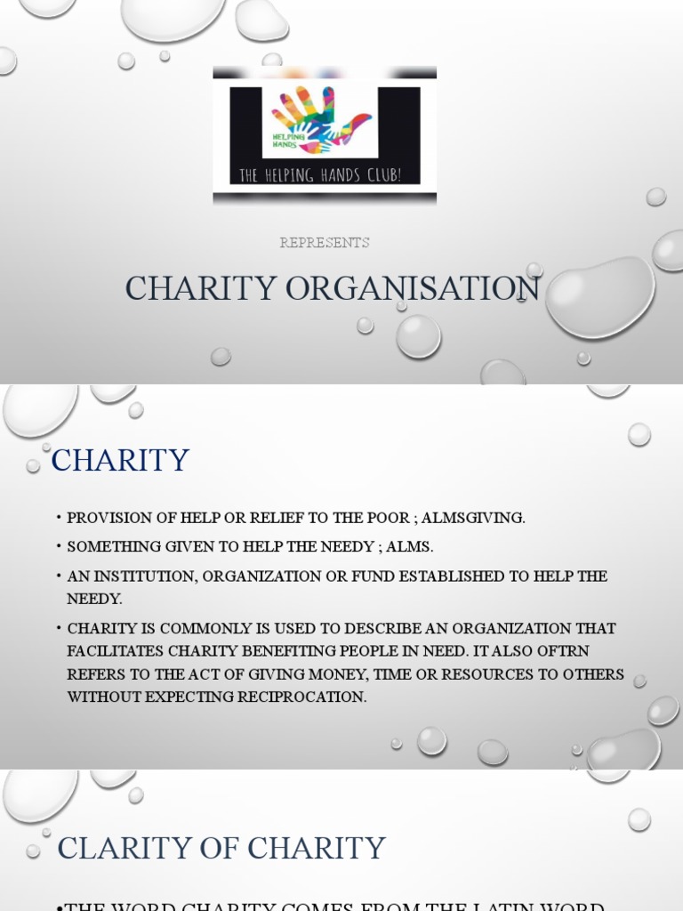 Helping Hands - Charity Organisation | PDF | Charitable Organization ...