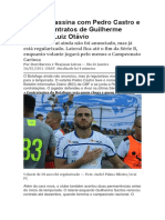 Botafogo Assina Com Pedro Castro e Renova Contratos de Guilherme Santos e Luiz Otávio1