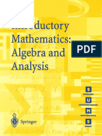 (1998) - Smith Geoffrey C. Introductory Mathematics. Algebra and Analysis