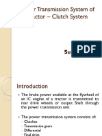 Power Transmission System of Tractor - Clutch