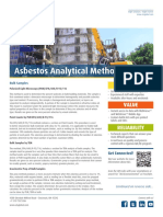 Asbestos Analytical Methods