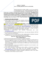 PRORROGAÇÃO - Edital 044 2020 Aviso 071 2020 Edital Aluno Regular Mestrado e Doutorado de Educacao e Contemporaneidade PPGEduC DEDC I