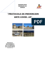 Protocolo de Prevencion Ante Covid - 19