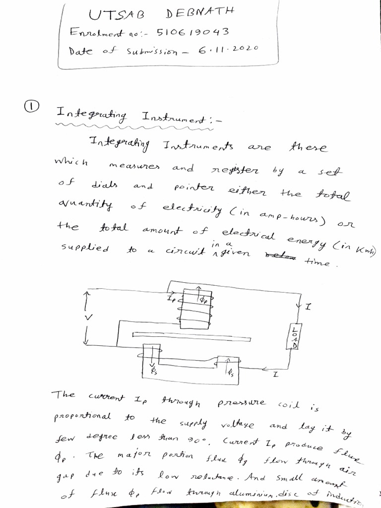 Integrating Instrument Note PDF