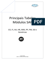 Principais tabelas SAP CO, FI, AA, HR, MM, PP, SD e PM