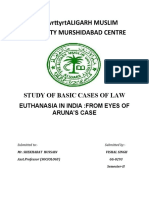 Zvzvdfvrttyrtaligarh Muslim University Murshidabad Centre: Study of Basic Cases of Law