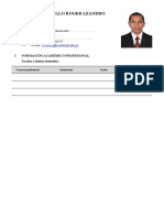 CV - Formato