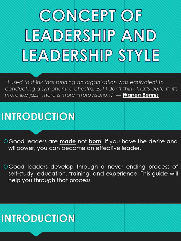 Leadership Concepts and Styles Explained | PDF | Leadership | Motivation