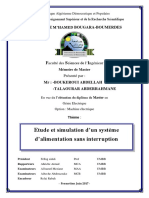 1 - Etude Et Simulation Dun Systeme Dalimentation Sans Interruption (Memoire)