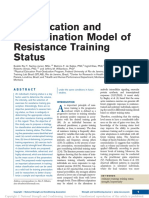 Classification and Determination Model of Resistance Training Status.