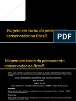 Evento GEICD debate pensamento político no Brasil