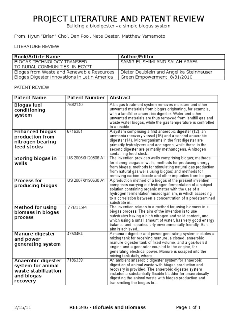 Literature review for biogas production picture