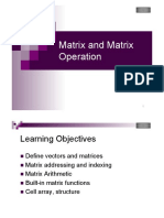 Matrix and Matrix Operation