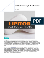 Do Lipitor Side Effects Outweigh the Potential Benefits?