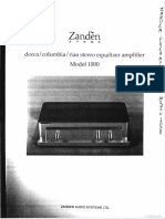 Zanden Model 1000 Stereo Equalizer Amplifier