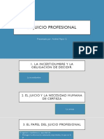 el juicio profesional 