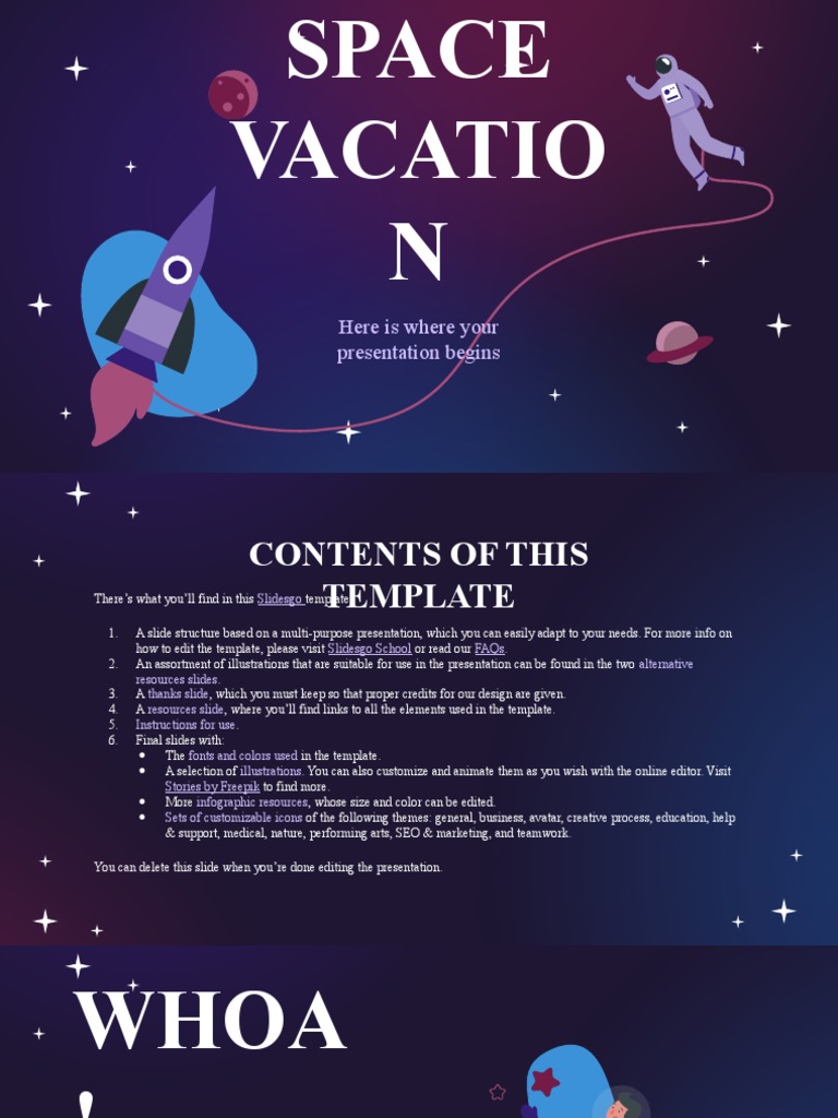 Space Vacation by Slidesgo PDF Mercury