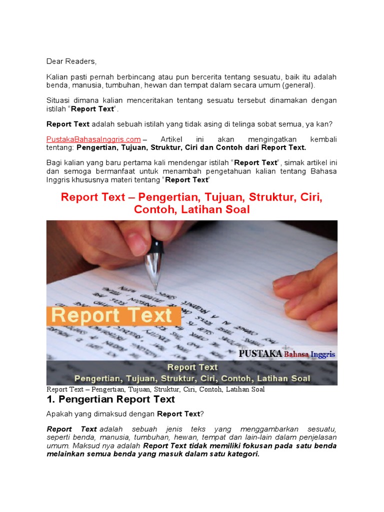 Materi report text pdf kesehatan holistik