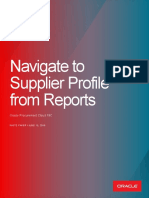 Navigate To Supplier Profile From Reports: Oracle Procurement Cloud 19C