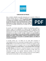 Comunicado de Prensa - Querella - 26 02 21