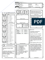 Gregnall Grosk: Rapier +5 1d8 +2 Dagger +5 1d4 +2