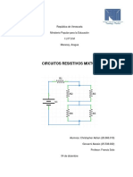 Circuitos resistivos mixtos: cálculo de voltajes y corrientes