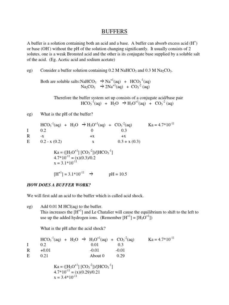 Buffers explained pdf buffer solution carbonate