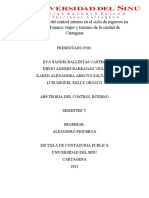 Implementación Del Control Interno en El Ciclo de Ingresos en La Agencia Monarco Viajes y Turismo de La Ciudad de Cartagena