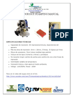 Codificador Manual Hot Stamping