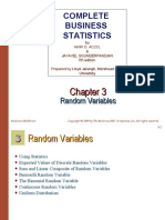 Complete Business Statistics: Random Variables