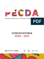 Convocatoria PECDA Morelos 2020-2021