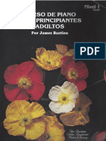 Curso de Piano para Principiantes y Adultos Por James Bastien (Para Imprimir)