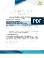 Guia de Actividades y Rúbrica de Evaluación - Tarea 1 - Recolectar Información Introductoria Al Procesamiento Digital de Señales