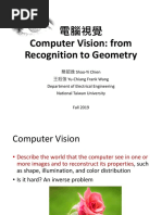 Computer Vision: From Recognition To Geometry