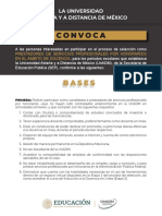 Convocatoria Emitida para Docentes