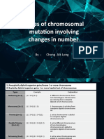 Types of Chromosomal Mutation Involving Changes in Number: by Chong Aik Long