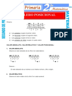 Tablero Posicional para Segundo de Primaria